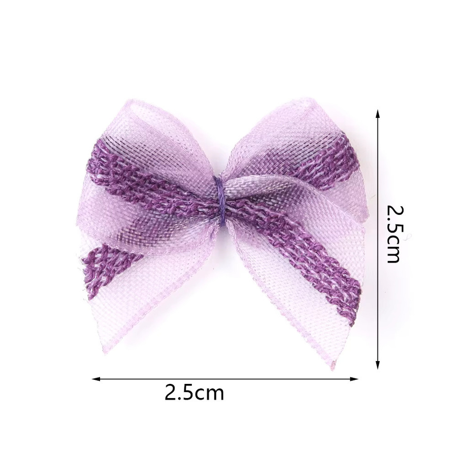 30 Stück Mini Mesh-Schleifen aus Satin in Mehrfarbig für DIY-Handwerk, Nageldekoration und Kopfschmuck - Bild 2