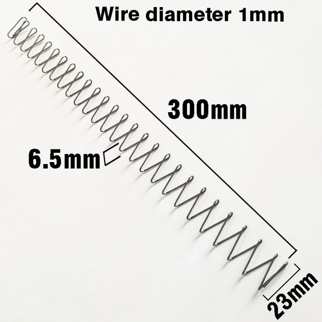 Edelstahl Quadratfeder und Rechteckfeder in Silber mit 1mm Drahtdurchmesser - Bild 1