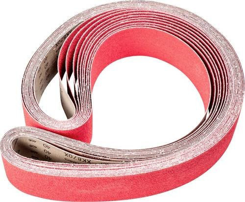 PFERD Keramikkorn Schleifband CO-COOL 40 für Edelstahl-Schliff, 10 Stück, L x B: 2000 x 75 mm - Bild 1