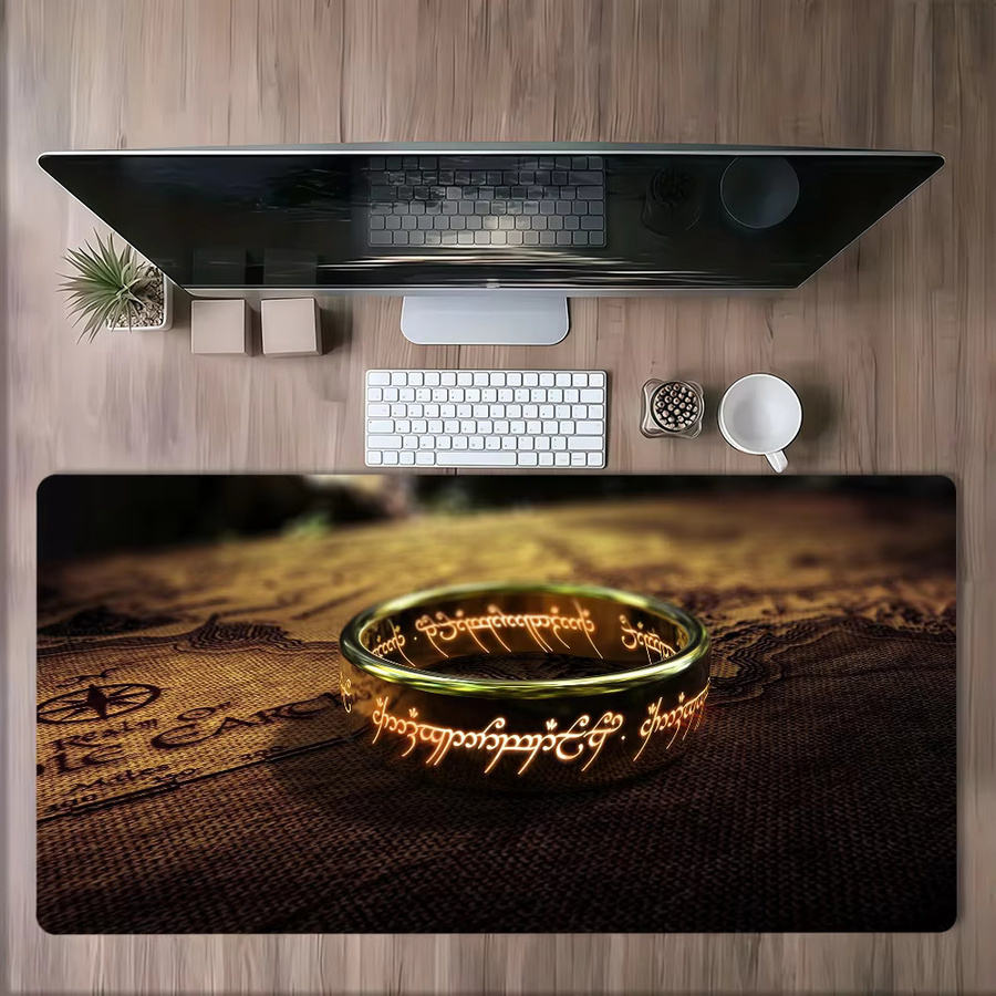 Map The L-Lord of The Rings M-Middle Earth Mauspad in Multicolour, rutschfest und verdicktes Gaming-Mauspad mit Lockedge für Büro und Studium - Bild 3