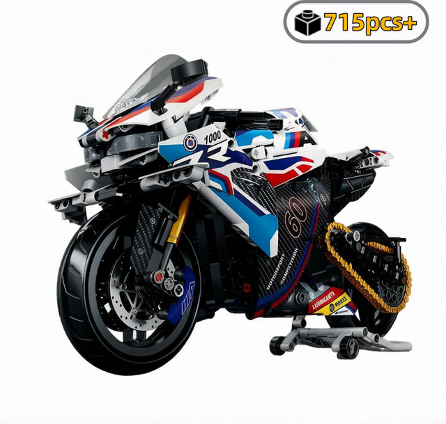 FUNXINEE STEM Technik Motorrad-Baukasten, 1:8, 715 Teile - Bild 1
