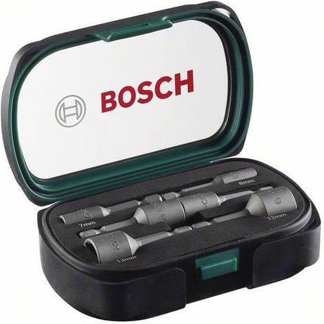 Bosch Promoline Steckschlüssel-Maschinenaufnahmen-Set mit 1/4 Antrieb und 6,3 mm Aufnahme, 6-teiliges Bit-Satz - Bild 1