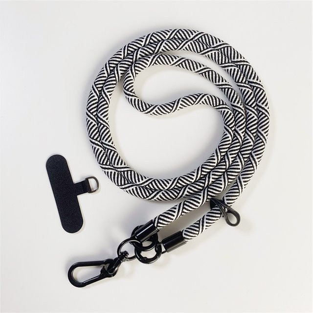 DOLANBIA Handy Lanyard Crossbody Set, Anti-Verlust Telefon Gurt in Schwarz, Länge: 120 cm - Bild 1