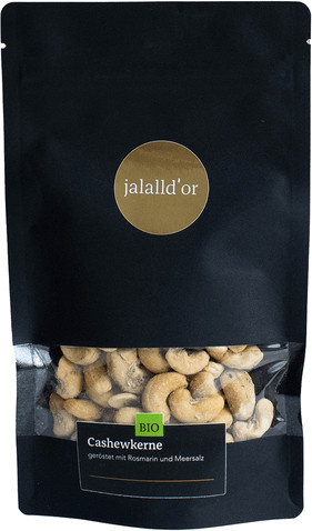 Jalall D’or Bio-Cashewkerne geröstet mit Rosmarin und Meersalz 120 g - Bild 1