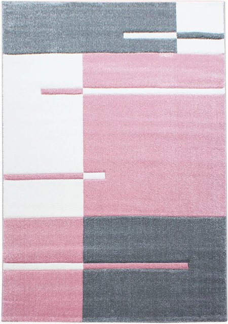 Ayyildiz Kurzflorteppich Hawaii in Pink, kariert, B/T: 160 x 230 cm - Bild 1
