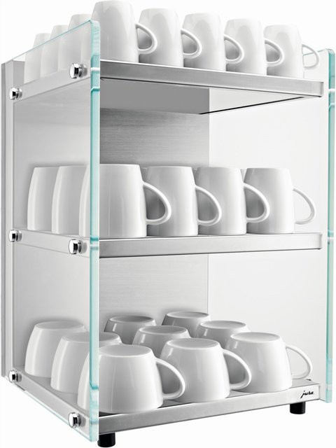 Jura Glas-Cup Warmer 70086 elektrisch in Silber aus Edelstahl und Glas - Bild 1