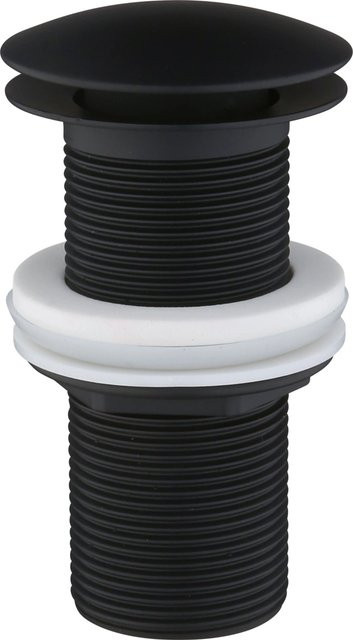 Sanpre Push-Ventil für den Wasserablauf im Waschbecken Schwarz Matt 1 1/4 Zoll Durchmesser: 10 cm - Bild 1
