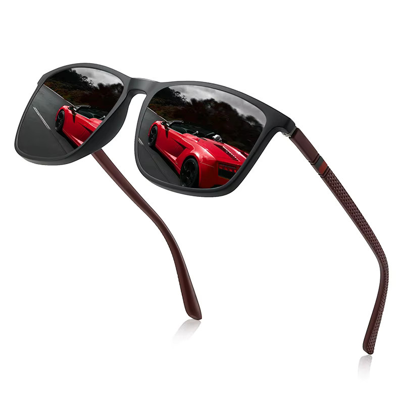 Ravenisa Square Sonnenbrille, Vollrand, Schwarz, Unisex, polarisiert - Bild 2