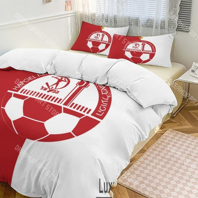 Bettwäsche-Set Hapoel Beer Sheva von JMG Household Supplies in Rot mit Bettbezug und Kissenbezug, B/H: 135 x 200 cm - Bild 1