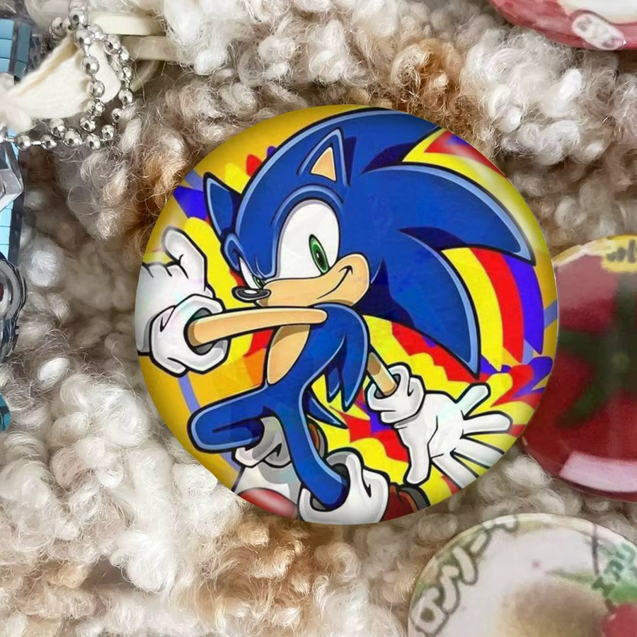 Bilibili Brosche, Anime S-Sonics, rund, Cartoon-Figur - Bild 4