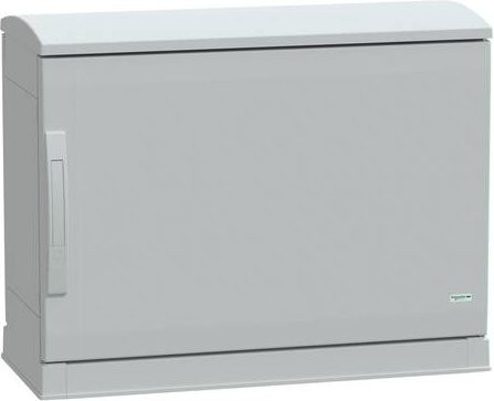 Schneider Electric Polyestergehäuse Bodenstehend in Grau mit offenem Sockel und Abdeckung IP44 B: 50 cm, T: 75 cm, H: 32 cm - Bild 1