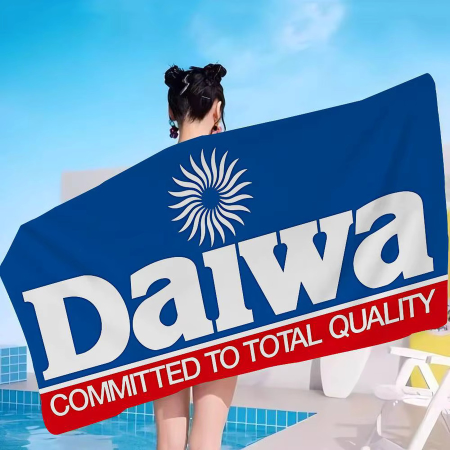 Potdemiel D-Daiwa Angel Mikrofaser Strandtuch für Yoga, Schwimmen und Sport, saugfähig und schnell trocknend, Unisex - Bild 3