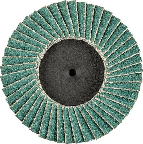 PFERD COMBIDISC Zirkon Mini-POLIFAN CDR Fächerschleifscheibe Durchmesser 75 mm Körnung 40 in Grün - Bild 1