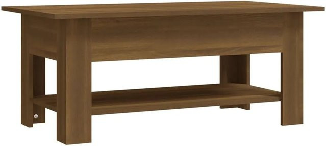 vidaXL Couchtisch in Braun aus Holzwerkstoff, modern und rechteckig, B/T/H: 102 x 55 x 42 cm - Bild 1