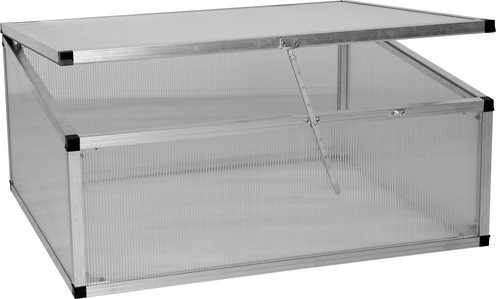 KGT Frühbeet 100 aus Aluminium in Silber, B/T/H: 103 x 91 x 46 cm - Bild 1