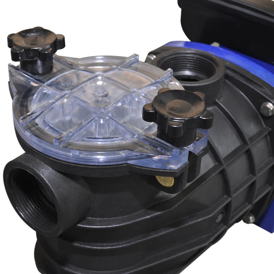 vidaXL Schwimmbadpumpe Umwälzpumpe mit 500 W in Blau und Transparent - Bild 4