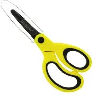Westcott Bastelschere NEON Colour Kids für Kinder, gerade, Edelstahl und Kunststoff, Farbe: Gelb/Multicolour, Länge: 13 cm - Bild 1