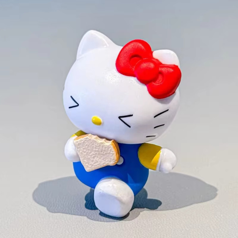 Sanrio Meileti Kt Yugui Hund mit Brot, Überraschungsfigur, Einzelfigur - Bild 2