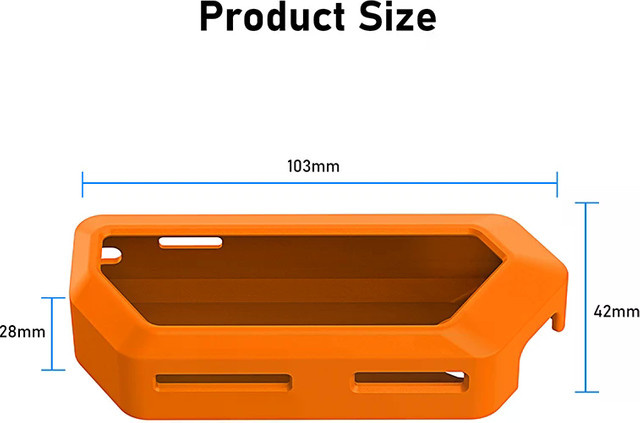 Rutschfeste Silikonhülle für Flipper Zero in Orange mit Präzisionsausschnitten - Bild 1