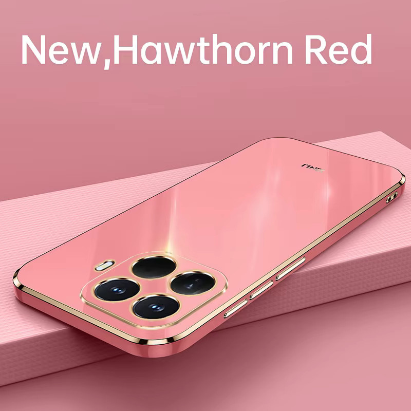 Luxuriöse galvanisierte Silikonhülle für Xiaomi 15T und Xiaomi 15T Pro mit Kameraschutz in Grün und Pink - Bild 2