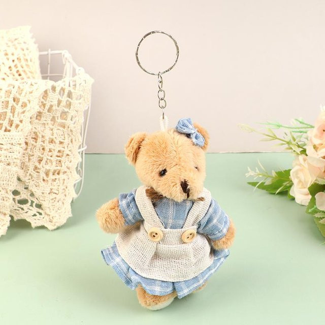 YIRAN Jewelry Süßer Bär Plüschtier, Stoffpuppe, ab 0 Jahren, beige - Bild 1