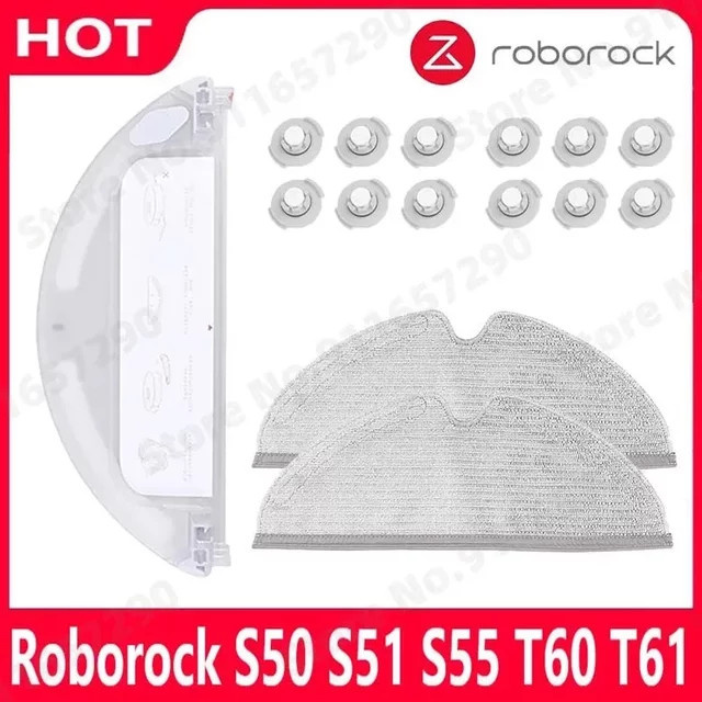 Roborock Zubehör-Set für Roboter-Staubsauger mit Wischtüchern, Wassertank und Filtern für S50 S51 S55 S6 Modelle - Bild 1