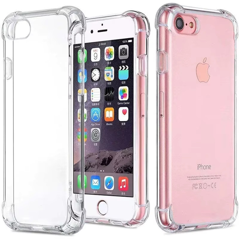 Stoßfeste transparente TPU-Schutzhülle für Apple iPhone (Modelle: 16E, SE 2022, SE 2020, SE 2016, 7, 8, 6, 5S) - Bild 3