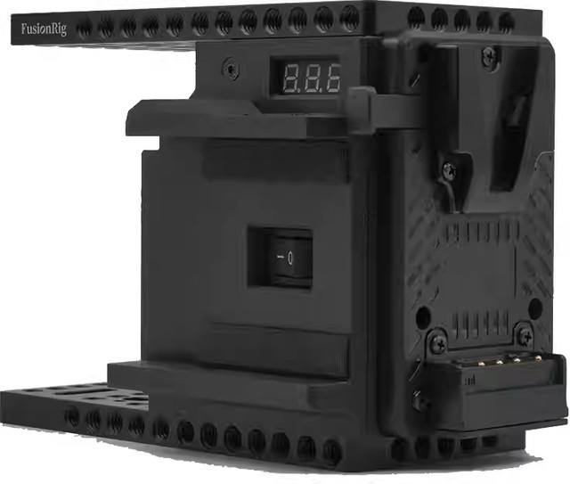 FusionRig Kamerakäfig-Erweiterungsmodul für Sony FX3 und FX30 in Schwarz, kompatibel mit Tilta TA-T16 und SmallRig 4183 - Bild 1