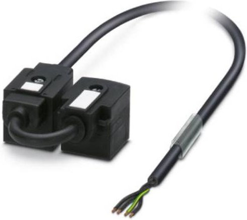Phoenix Contact Doppelventilstecker mit Anschlussleitung SAC-3,0/0,15-116/2XA-1L-Z 1458033 in Schwarz - Bild 1