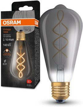 OSRAM Vintage 1906 Classic Edison LED-Lampe, 4W, 140lm, E27, Warmweiß, Transparent - Bild 1