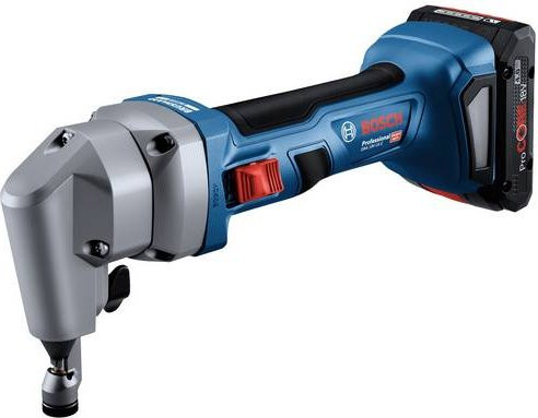 Bosch Professional Akku-Knabber GNA 18V-16 E bürstenlos in Blau/Schwarz mit 2 Akkus und Ladegerät - Bild 1