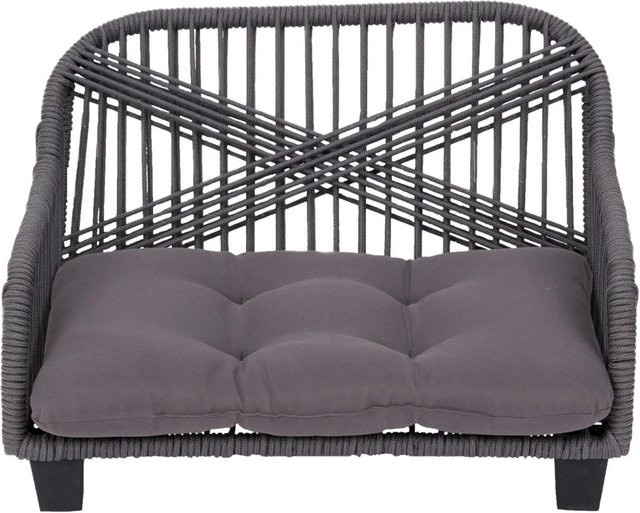 Teamson Pets Lachesis Indoor Garten Sofa Bett für Katzen und Hunde in Grau mit abnehmbarem Bezug - Bild 1