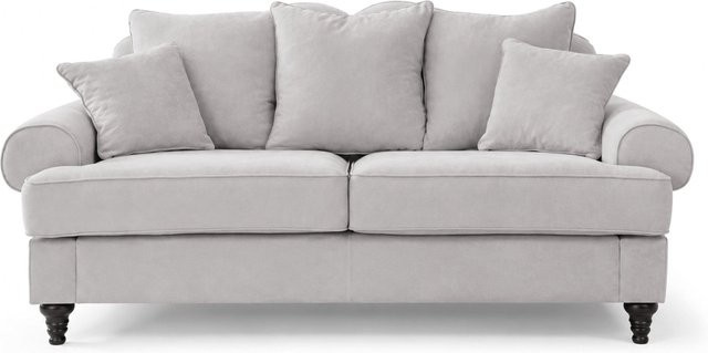3-Sitzer Sofa Westminster von AMD Möbel in Lichtgrau mit Webstoff - Bild 1