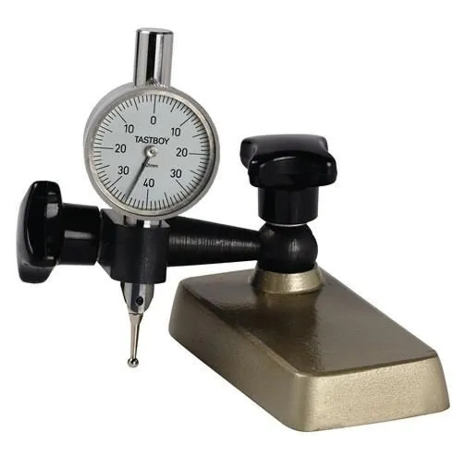 KÄFER Magnethalter R 35mm für Messuhren in Silber B/T/H: 73 x 11 x 38 mm - Bild 1