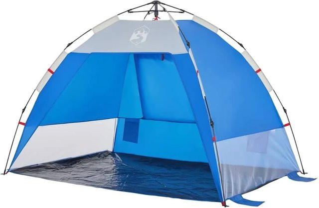 vidaXL Strandzelt für 2 Personen in Azurblau, wasserdicht und freistehend - Bild 1