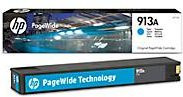 Original HP Tintenpatrone 913A PageWide Cyan F6T77AE - Bild 3
