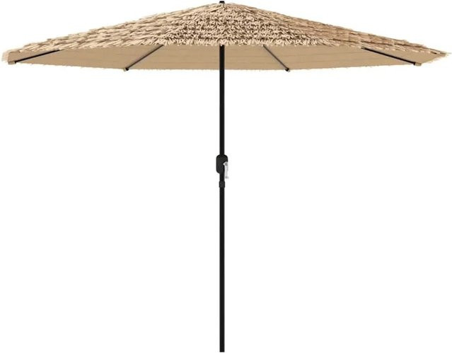 vidaXL Sonnenschirm aus Polyester mit Stahlmast in Braun, B/T/H: 324 x 324 x 247 cm - Bild 1