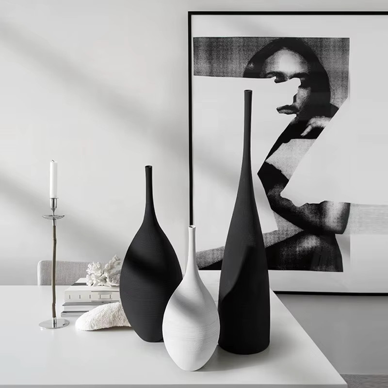 CAPIRON Zen Keramikvase im skandinavischen Design für deine Wohnzimmerdekoration, Höhe: 15 cm - Bild 2