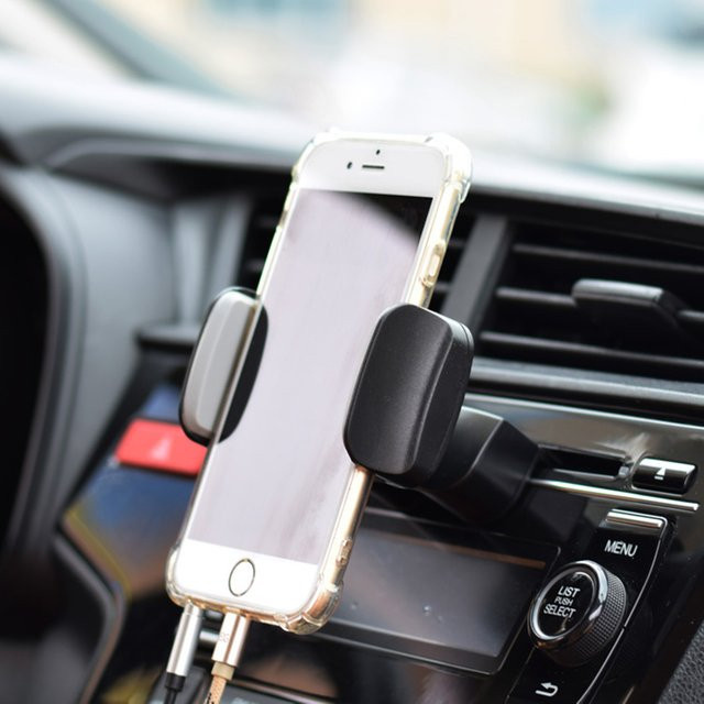 Handyhalterung für das Auto mit CD-Steckplatz in Schwarz, kompatibel mit allen Smartphones - Bild 1