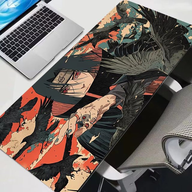 Bandai Mauspad Naruto Uzumaki Uchiha Itachi Madara Professionelle E-Sports Gaming Schreibtischunterlage Multicolor - Bild 1