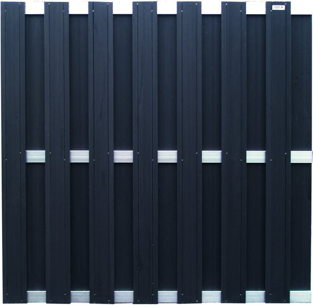 WPC Sichtschutzzaun Kunststoffzaun 180 x 180 cm - Bild 1