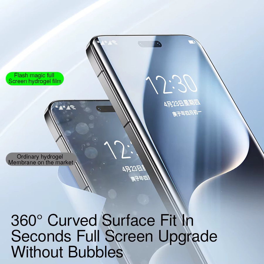SmartDevil Hydrogel-Displayschutz für HONOR Magic 7Pro, Magic7R SR und Magic6Pro, transparente gebogene Vollbildfolie - Bild 2