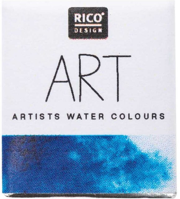 Rico Design ART Künstler Aquarellfarbe Ultramarine im halben Näpfchen - Bild 1
