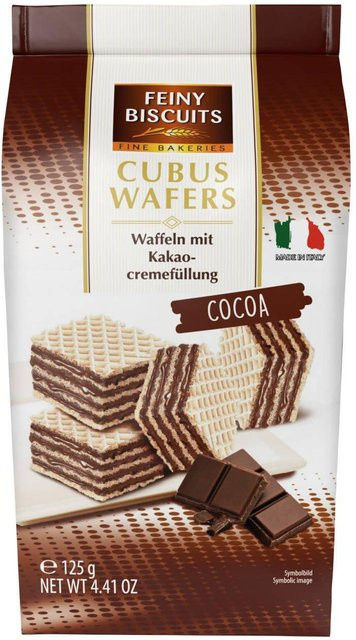 Feiny Biscuits Cubus Waffeln mit Kakaocreme 125 g - Bild 1