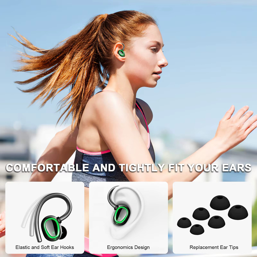 Btootos I22 Kabellose In-Ear Bluetooth 5.3 Kopfhörer mit Mikrofon und IP7 Wasserdichtigkeit in Schwarz - Bild 5