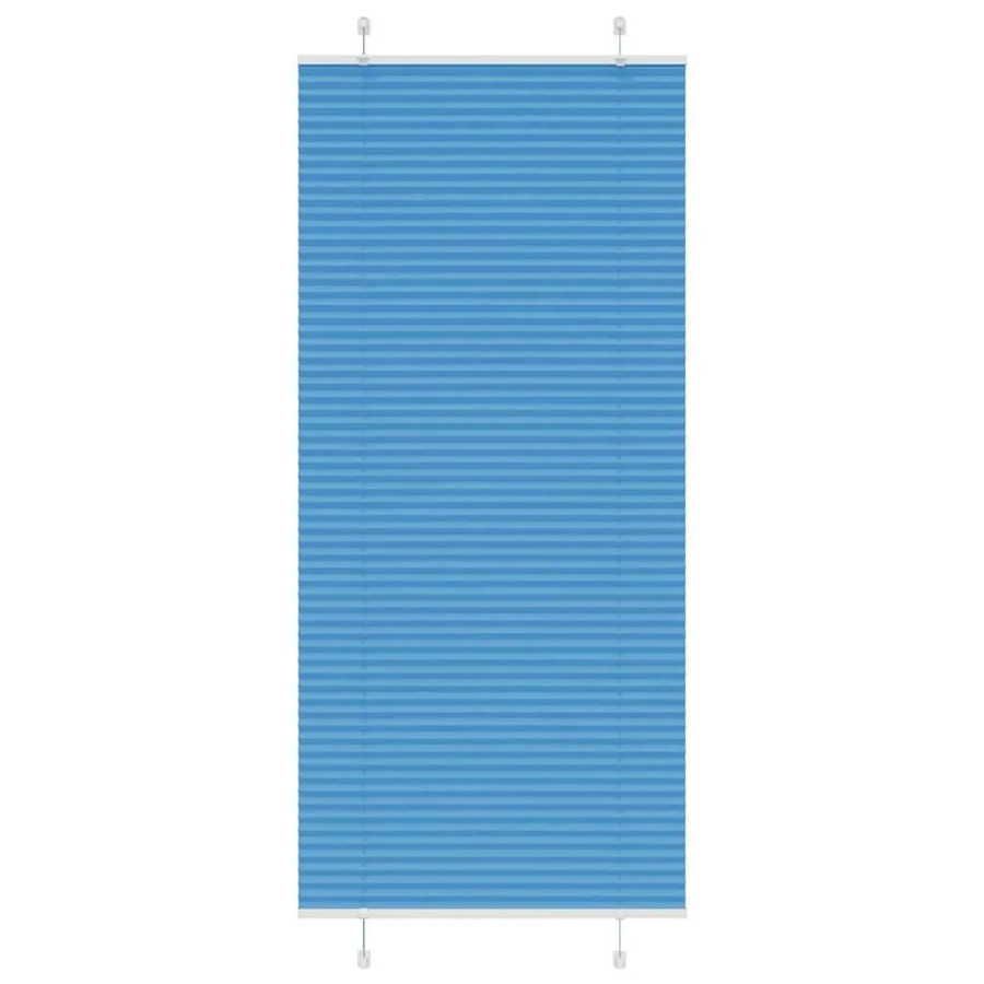 vidaXL Plissee Blau semi-transparent aus Polyester, B/H: 85 x 200 cm - Bild 2