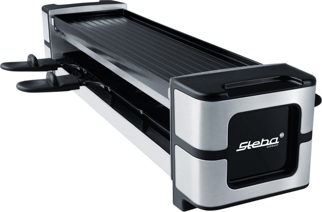 Steba RC 140 GUSS Raclettegrill in Schwarz mit verstellbarem Thermostat und beschichteten Gusseisenplatten - Bild 1