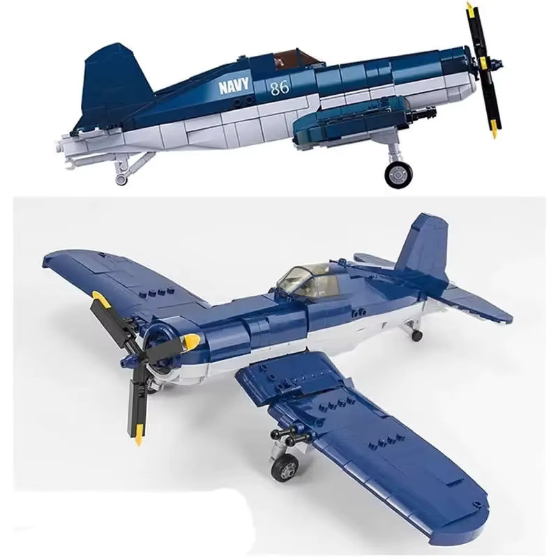 Sluban WW2 Pacific Storm Military F4U-1 Pirate Fighter, Bausteine, 550 Teile - Bild 3