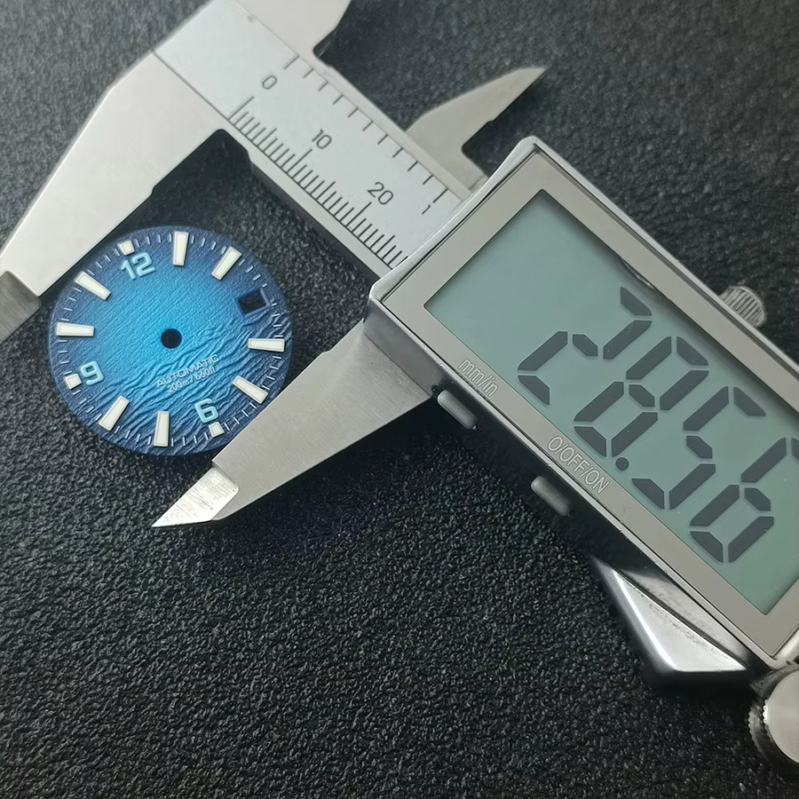 Zifferblatt Meerestil, 28,5 mm, mechanisches Uhrwerk, Bunt - Bild 2