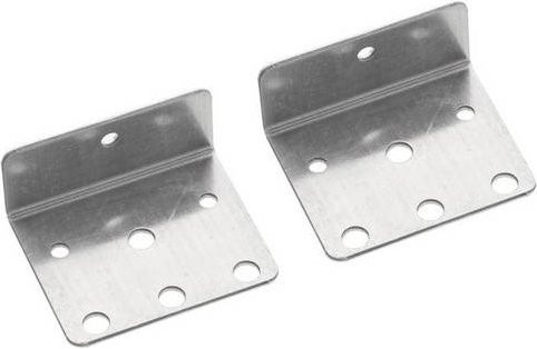 Hager MES-BW2 Montageplatte mit Mittenbefestigung für mittlere Schrankhöhen in Silber, 1 Stück - Bild 1